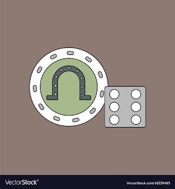 Flat icon design collection dice and lucky chip vector image