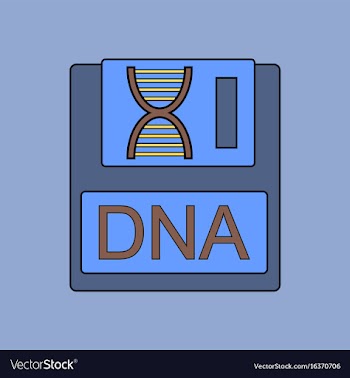 Flat icon design collection dna disk vector image