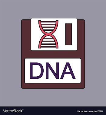 Flat icon design collection dna disk vector image