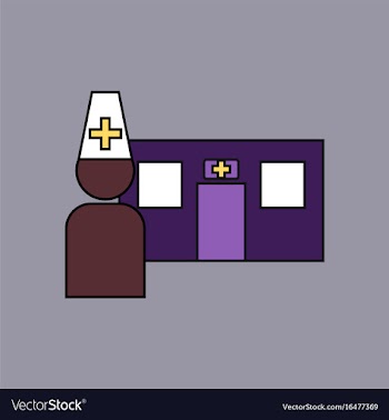 Flat icon design collection doctor and hospital vector image