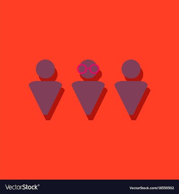 Flat icon design collection doctor and patient in vector image
