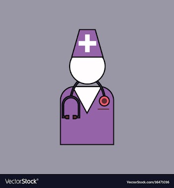 Flat icon design collection doctor silhouette vector image