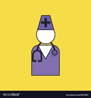 Flat icon design collection doctor silhouette vector image