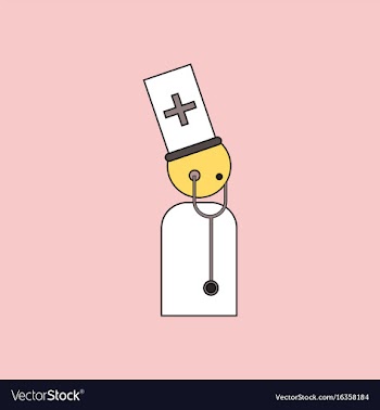 Flat icon design collection doctor with vector image