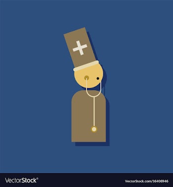 Flat icon design collection doctor with vector image
