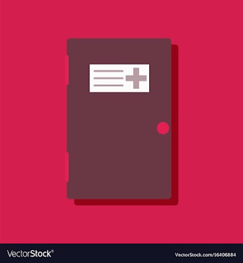 Flat icon design collection doctors door in vector image