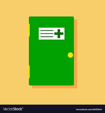 Flat icon design collection doctors door in vector image