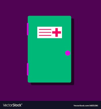 Flat icon design collection doctors door in vector image