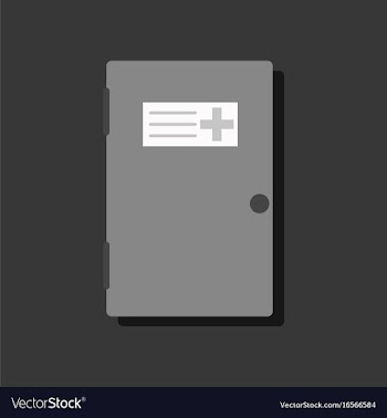 Flat icon design collection doctors door in vector image