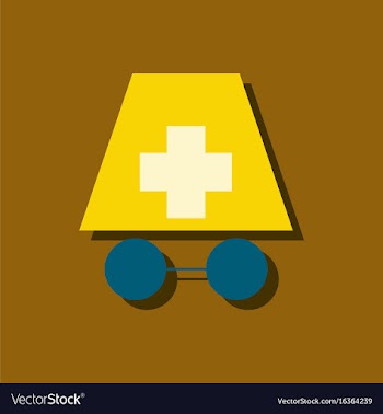 Flat icon design collection doctors face vector image