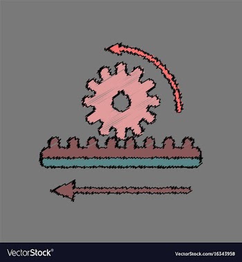 Flat icon design collection during gear in vector image
