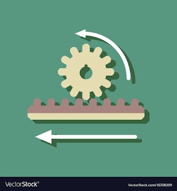 Flat icon design collection during gear in vector image