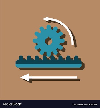 Flat icon design collection during gear in vector image