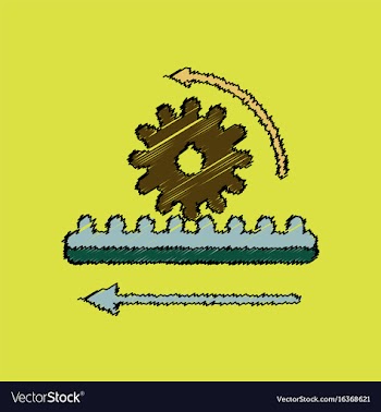 Flat icon design collection during gear in vector image
