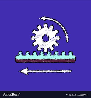 Flat icon design collection during gear in vector image