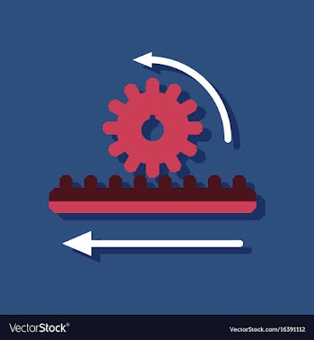 Flat icon design collection during gear in vector image