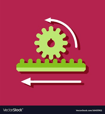 Flat icon design collection during gear in vector image