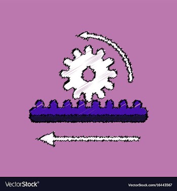 Flat icon design collection during gear in vector image