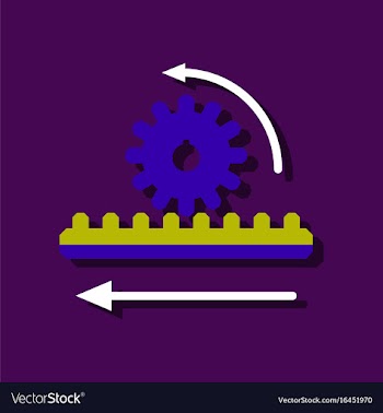 Flat icon design collection during gear in vector image