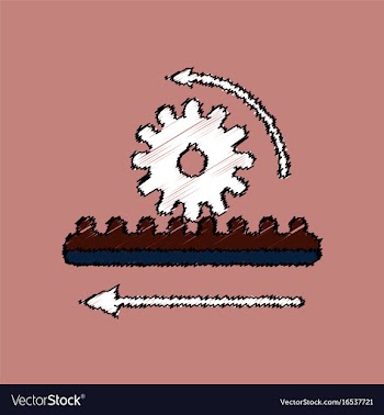 Flat icon design collection during gear in vector image