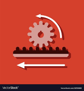 Flat icon design collection during gear in vector image