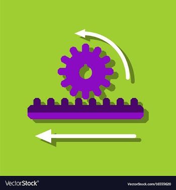 Flat icon design collection during gear in vector image