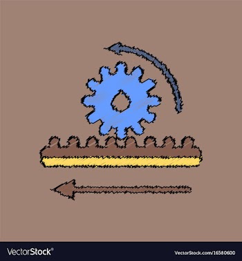 Flat icon design collection during gear in vector image