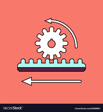 Flat icon design collection during gear vector image