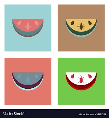 Flat icon design collection earth layers vector image