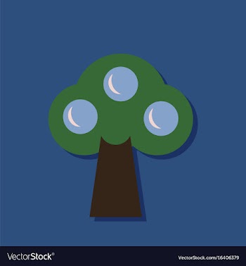 Flat icon design collection ecological tree in vector image
