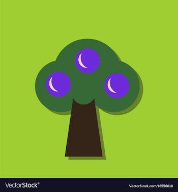 Flat icon design collection ecological tree in vector image