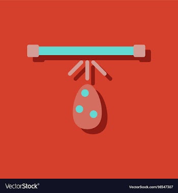 Flat icon design collection effect on egg in vector image