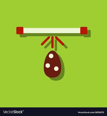 Flat icon design collection effect on egg in vector image