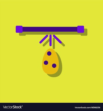 Flat icon design collection effect on egg in vector image