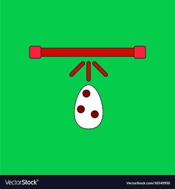 Flat icon design collection effect on egg vector image