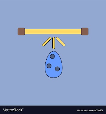 Flat icon design collection effect on egg vector image