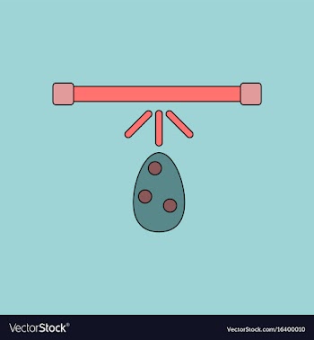 Flat icon design collection effect on egg vector image