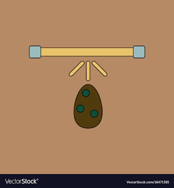 Flat icon design collection effect on egg vector image