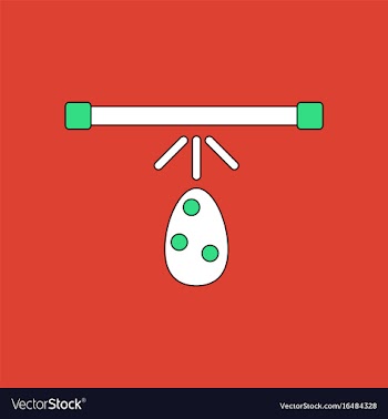 Flat icon design collection effect on egg vector image
