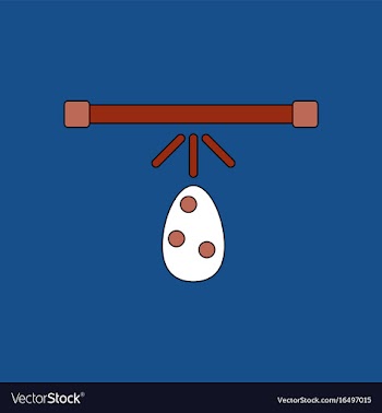 Flat icon design collection effect on egg vector image