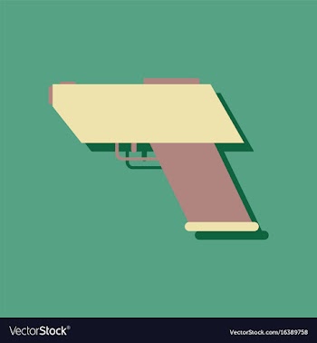 Flat icon design collection electric gun in vector image