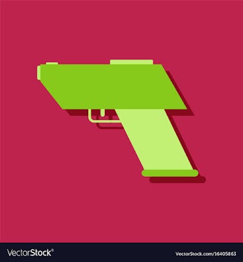 Flat icon design collection electric gun in vector image