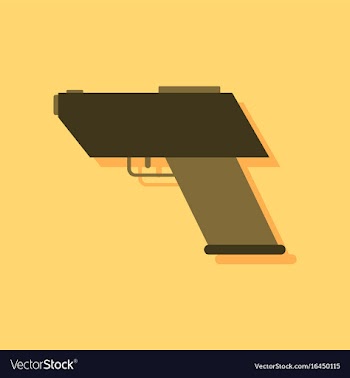Flat icon design collection electric gun in vector image
