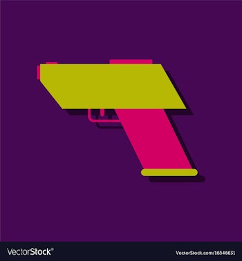Flat icon design collection electric gun in vector image