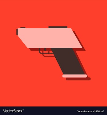 Flat icon design collection electric gun in vector image