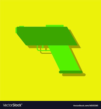 Flat icon design collection electric gun in vector image