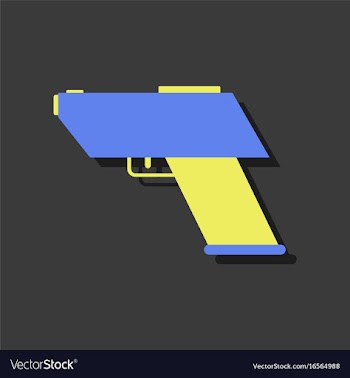 Flat icon design collection electric gun in vector image