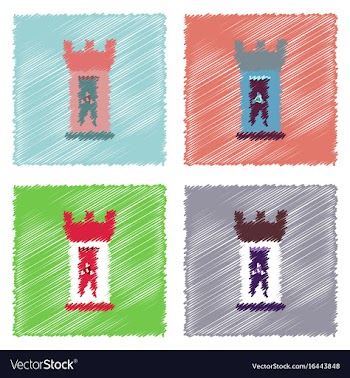 Flat icon design collection energy university in vector image