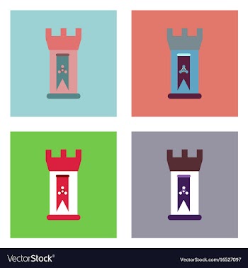 Flat icon design collection energy university vector image