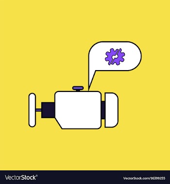 Flat icon design collection engine and broken gear vector image